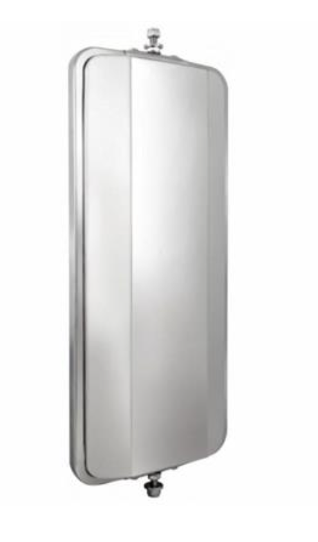 UP-60028 : 7" X 16" Stainless West Coast Mirror - Heated