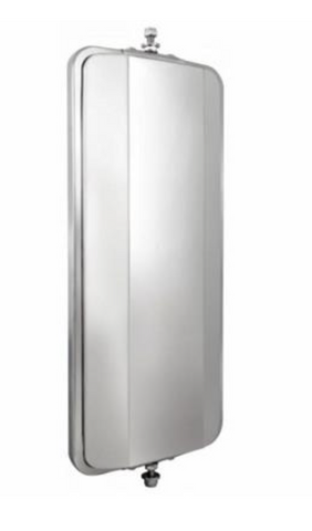 UP-60026 : 7" X 16" Stainless West Coast Mirror - Heated