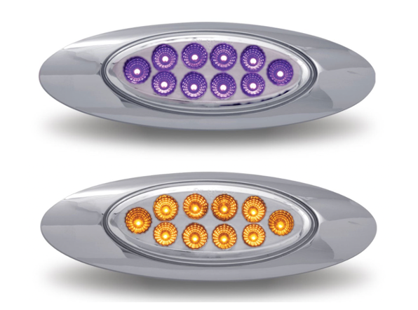 TRUX-TLED-G4XAP : Marker M1 Style Dual Revolution Amber/Purple LED (10 Diodes)