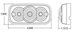 ASL - 4200 - Amber Lens / Amber LED Marker Clearance Lamp