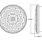 ASL - 40400RR - 4000 - 4" Designer Series - Red Lens / Red Led