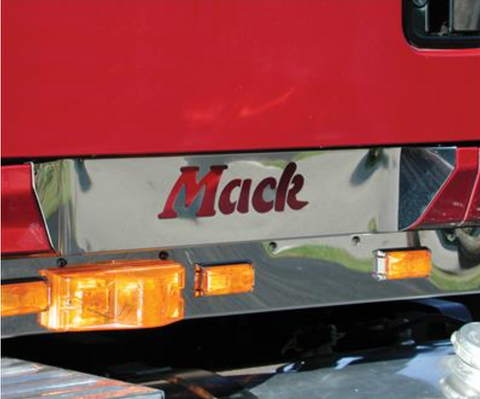 UP-29124 : Stainless Upper Scuff Panel With Logo For Mack CH/CL