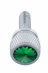 UP-23810 : 3/4" Short M6 Dash Screw For Kenworth - Green Crystal (12-Pack)