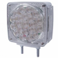 UP-38712 : 45 LED Double Stud Double Face Turn Signal Light - Amber LED/Clear Lens