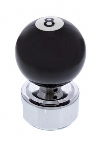 UP-70685 : Number 8 Pool Ball Gearshift Knob For 13/15/18 Speed Eaton Style Shifters