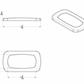 UNITED PACIFIC - 41851 : Chrome Mack Rocker Switch Trim (Card of 2)