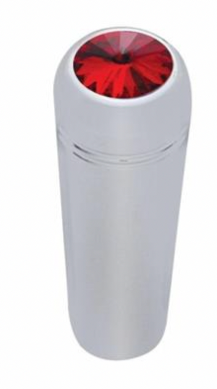 UNITED PACIFIC - 40018P : 1-7/8" Short Aluminum Toggle Switch Extension With Crystal For Kenworth - Red Crystal (2-Pack)