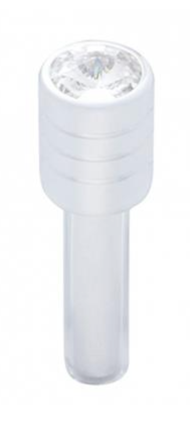 UP-40201 : Chrome Door Lock Knob With 7/16" Clear Crystal (2pc/set)