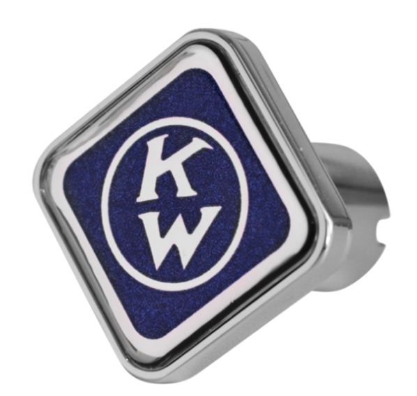 CK-KWOC-S-7747: Kenworth Old Logo Square Knob Blue 647