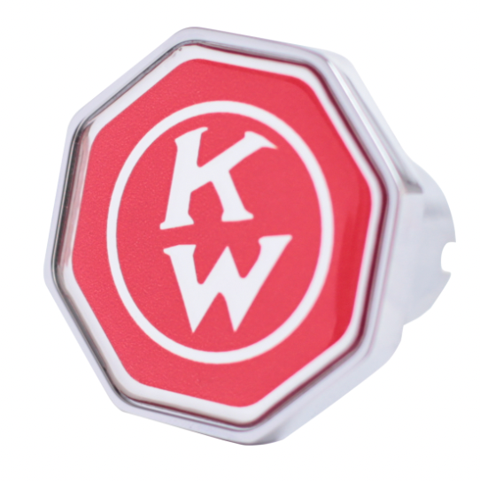 CK-KWOC-O-6340: Kenworth Old Logo Octagon Knob Red 440