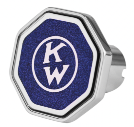 CK-KWOC-O-7747: Kenworth Old Logo Octagon Knob Blue 647