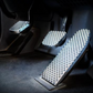UNITED PACIFIC - 70369 : Chrome Billet Aluminum Diamond Pedal Set For 2014+ Peterbilt 567/579/587