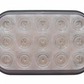 UNITED PACIFIC - 38748 : 15 LED Rectangular Turn Signal Light - Amber LED/Clear Lens