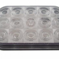 UNITED PACIFIC - 38748 : 15 LED Rectangular Turn Signal Light - Amber LED/Clear Lens