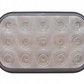 UNITED PACIFIC - 38749 : 15 LED Rectangular Light (Stop, Turn & Tail) - Red LED/Clear Lens