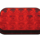 UNITED PACIFIC - 38747 : 15 LED Rectangular Light (Stop, Turn & Tail) - Red LED/Red Lens