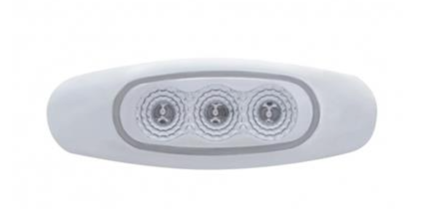 UP - 39481B: Amber LED/Clear Lens 3 LED Reflector Light (Clearance/Marker)