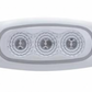UNITED PACIFIC - 39482B : 3 LED Reflector Light (Clearance/Marker) - Red LED/Clear Lens