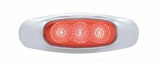 UP-39480 : 3 LED Reflector Light (Clearance/Marker) - Red LED/Red Lens