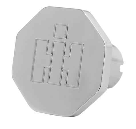 CK-IN2-O : Old Style Chrome International Logo Octagon Knob