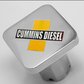 CK-CMNDSL-S : Chrome Cummins Diesel Square Knob