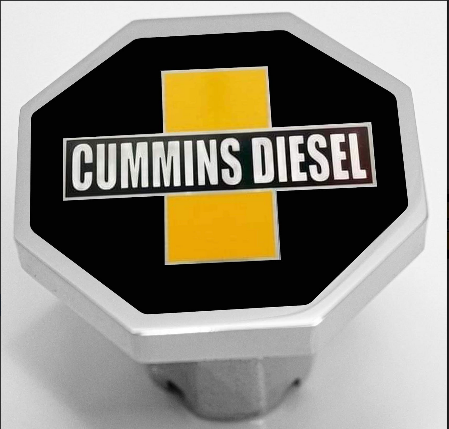 CK-CMNDSL-BL-O : Black Cummins Diesel Octagon Knob