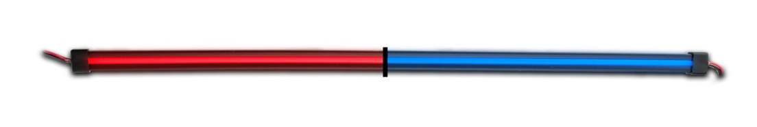 TRUX-TLED-GL48CXRB : 48" RED TO BLUE AUXILIARY DUAL CENTER GLOW STRIP LED LIGHT - 240 DIODES