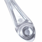UNITED PACIFIC - 24027 : Chrome Die-Cast Window Crank With 3/8 Square Adapter - Red Crystal
