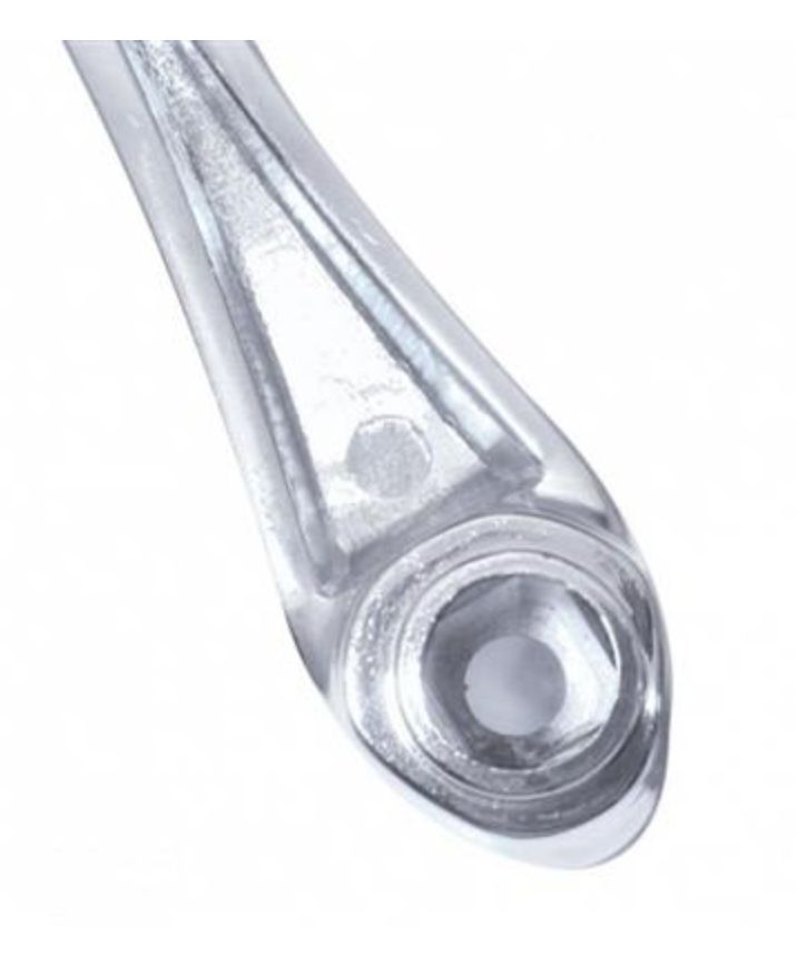 UNITED PACIFIC - 24027 : Chrome Die-Cast Window Crank With 3/8 Square Adapter - Red Crystal