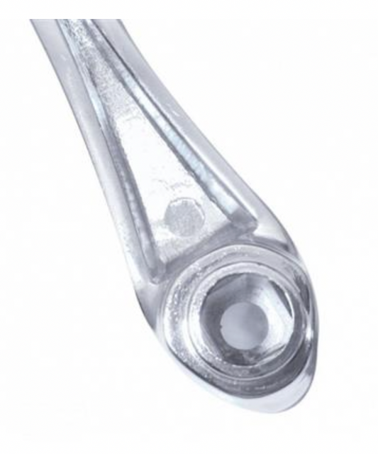 UNITED PACIFIC - 24027 : Chrome Die-Cast Window Crank With 3/8 Square Adapter - Red Crystal