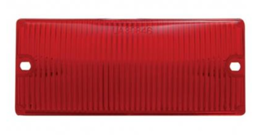 UNITED PACIFIC - 30850 : 2 3/16" X 5 3/16" Door Light Lens - Red