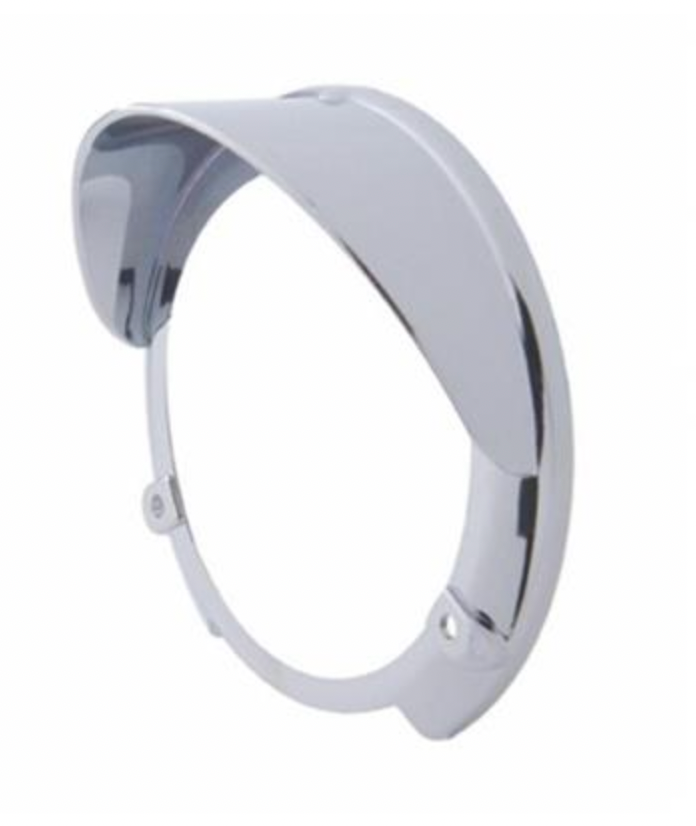 UNITED PACIFIC - 32109 : Round Turn Signal Light Bezel w/ Visor