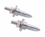 UP-70071 : Chrome Bullet Shape License Plate Fastener (2 Pack)