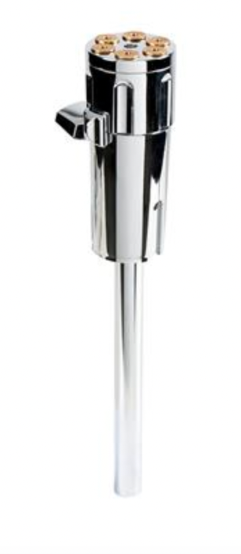 UNITED PACIFIC - 70862 : Gun Cylinder 13/15/18 Speed Gearshift Knob - Liquid Silver