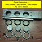 RTB - DUAL REVOLUTION LED - SPRING LOADED 304 STAINLESS REAR TAIL BARS