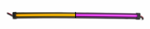 TX-TLED-GL24CXAP : 24" AMBER TO PURPLE AUXILIARY DUAL CENTER GLOW STRIP LED LIGHT - 120 DIODES