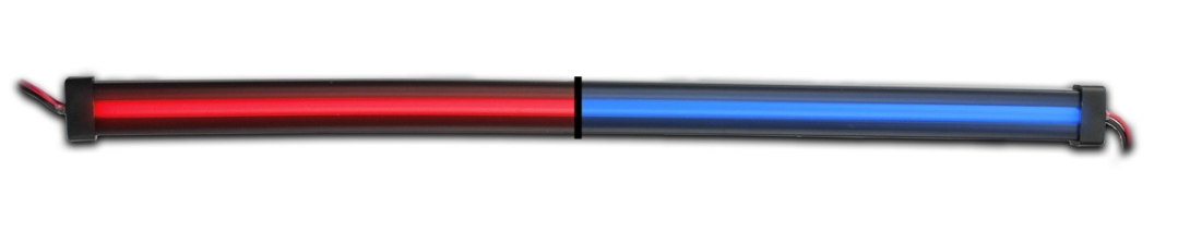 TRUX-TLED-GL24CXRB : 24" RED TO BLUE AUXILIARY DUAL CENTER GLOW STRIP LED LIGHT - 120 DIODES