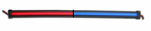 TX-TLED-GL12CXRB : 12" RED TO BLUE AUXILIARY DUAL CENTER GLOW STRIP LED LIGHT - 60 DIODES
