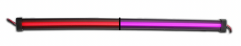 TX-TLED-GL12CXRP : 12" RED TO PURPLE AUXILIARY DUAL CENTER GLOW STRIP LED LIGHT - 60 DIODES