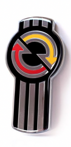 CK-EMKDET-CBL : Kenworth Detroit Emblem (Chrome / Black)