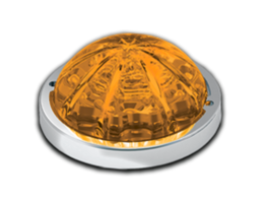 ROADWORKS - HEROAAWMLP - LOW PROFILE WATERMELON HERO LED MARKER LIGHT - AMBER LIGHT / AMBER LENS