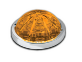 RW - HEROAAWMLP - LOW PROFILE WATERMELON HERO LED MARKER LIGHT - AMBER LIGHT / AMBER LENS