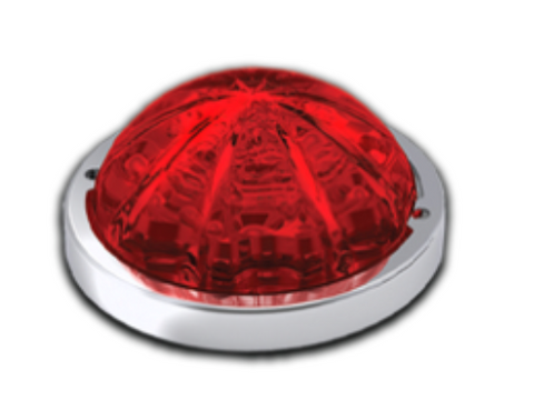 RW - HERORRWMLP : LOW PROFILE WATERMELON HERO LED MARKER LIGHT - RED LIGHT / RED LENS