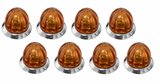 RW - MINI WATERMELON HERO LED LIGHT - AMBER LIGHT / AMBER LENS, 8 PACK