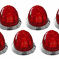 ROADWORKS - HERORRWMMINI-8 : MINI WATERMELON HERO LED LIGHT - RED LIGHT / RED LENS, 8 PACK