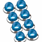 RW - HEROBCWMMINI-8 : MINI WATERMELON HERO LED LIGHT - BLUE LIGHT / CLEAR LENS, 8 PACK