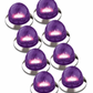 RW - HEROPCWMMINI-8 : MINI WATERMELON HERO LED LIGHT - PURPLE LIGHT / CLEAR LENS, 8 PACK