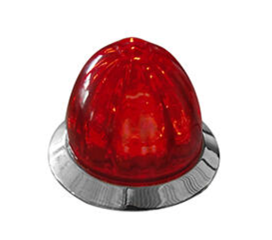 ROADWORKS - HERORRWMMINI-8 : MINI WATERMELON HERO LED LIGHT - RED LIGHT / RED LENS, 8 PACK