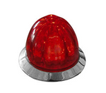 RW - HERORRWMMINI-8 : MINI WATERMELON HERO LED LIGHT - RED LIGHT / RED LENS, 8 PACK