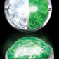 ROADWORKS - HEROWGCWMLP : LOW PROFILE WATERMELON HERO LED MARKER LIGHT - WHITE AND GREEN LIGHT / CLEAR LENS